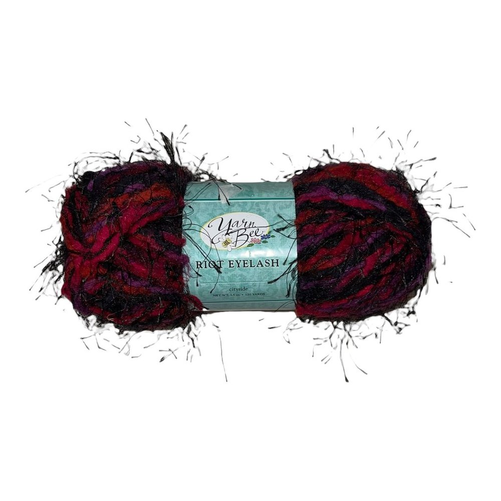 New Yarn Bee Hobby Lobby Riot Eyelash Cityside 2005 Skein Yarn 3.5 oz 120 Yards
